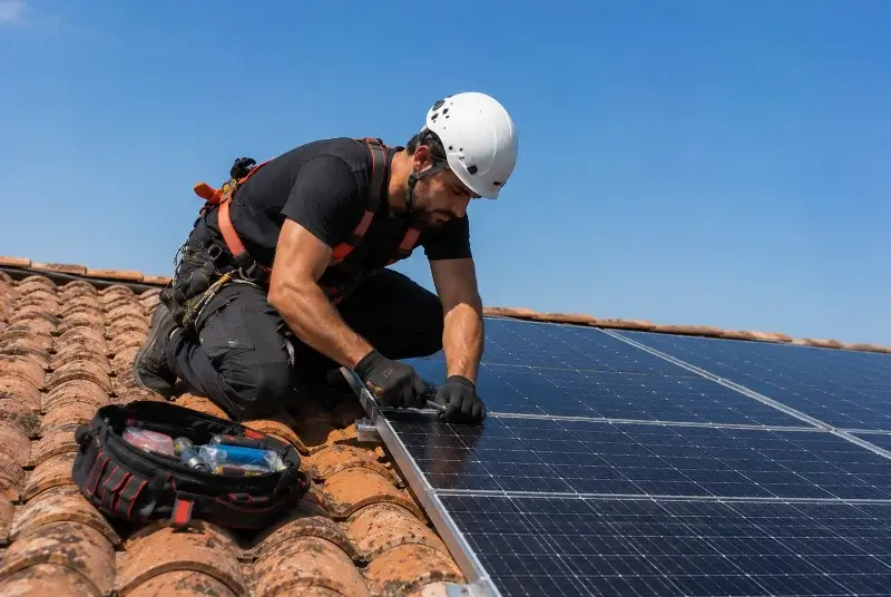 Maintenance et monitoring de panneaux solaires à Douvaine
