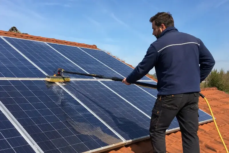 Nettoyage et entretien de panneaux solaires à Douvaine